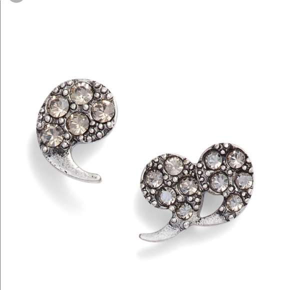 Tory Burch Jewelry - TORY BURCH Punctuation Crystal Stud Earrings